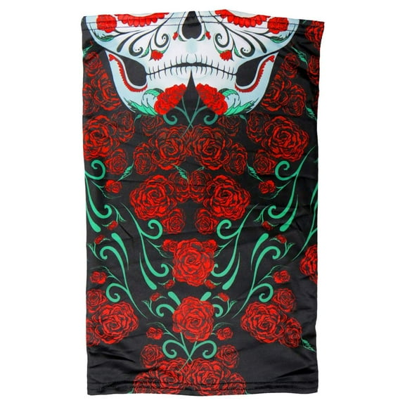 Hot Leathers HWN2003 Sugar Skull Neck Gaiter Mask One Size