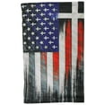 thumbnail image 1 of Hot Leathers HWN2015 Flag Cross Neck Gaiter Mask One Size, 1 of 2