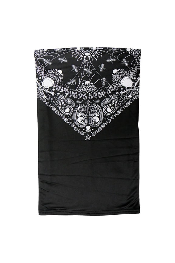 HWN2019 Skull Paisley Neck Gaiter Mask One Size
