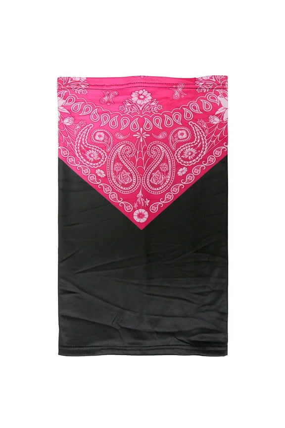 HWN2020 Pink Paisley Neck Gaiter Mask One Size