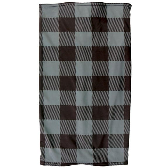 Hot Leathers HWN2021 Gray and Black Plaid Neck Gaiter One Size Fits Most