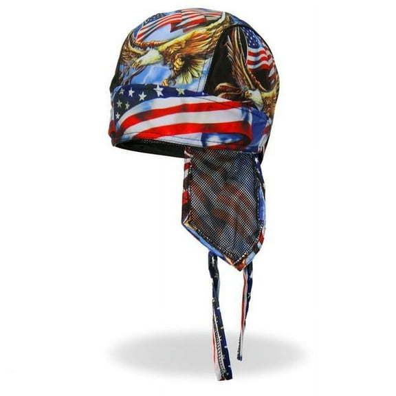 Hot Leathers Hoop Eagle Lightweight Headwrap - Multi Color - One Size Fits Most