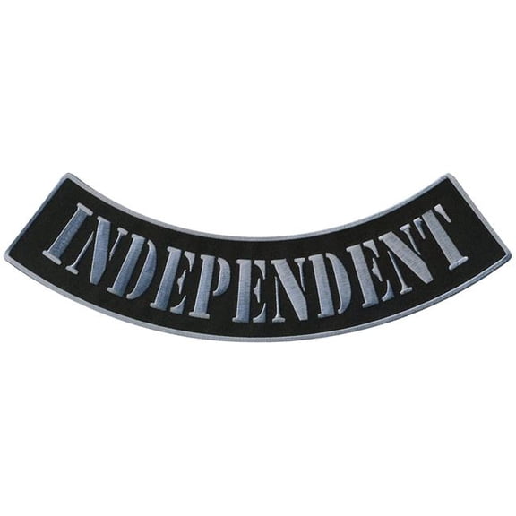 Hot Leathers Independent 12 X 3 Bottom Rocker Patch PPM5169 12 Width x 3 Height Inches
