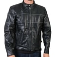 thumbnail image 1 of Hot Leathers JKM1004 Men's Leather Vented Scooter Jacket with Reflective Piping 38, 1 of 5