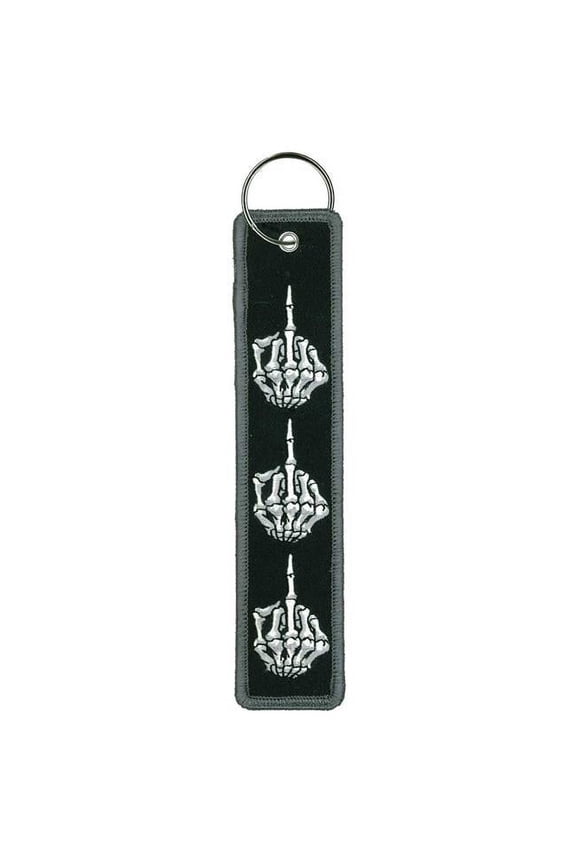 KCH5023 1.25 x 6.2 in. Skeleton Finger Keychain Fob - Multi Color
