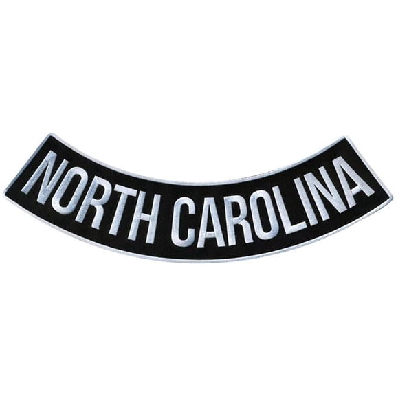 Hot Leathers North Carolina 12 X 3 Bottom Rocker Patch PPM5065 12 Width x 3 Height Inches
