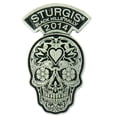 thumbnail image 1 of Hot Leathers spa2011 Official 2014 Sturgis Motorcycle Rally Sugar Skull Pin - Pewter, 1 of 1