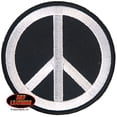 thumbnail image 1 of Hot Leathers, PEACE SIGN, High Thread Embroidered Iron-On / Saw-On Rayon PATCH - 3" x 3", Exceptional Quality, 1 of 1
