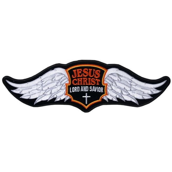 Hot Leathers PPA3396 12 x 4 in. Jesus Wings Patch - Multi Color