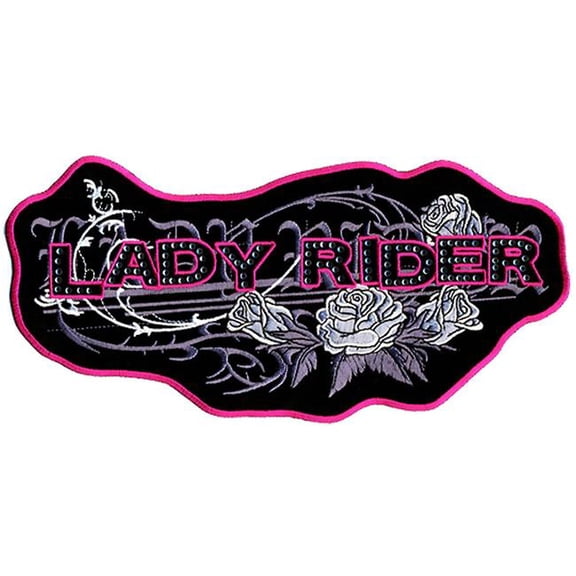 Hot Leathers PPA4227 10 x 5 in. Lady Rider Roses Patch - Multi Color