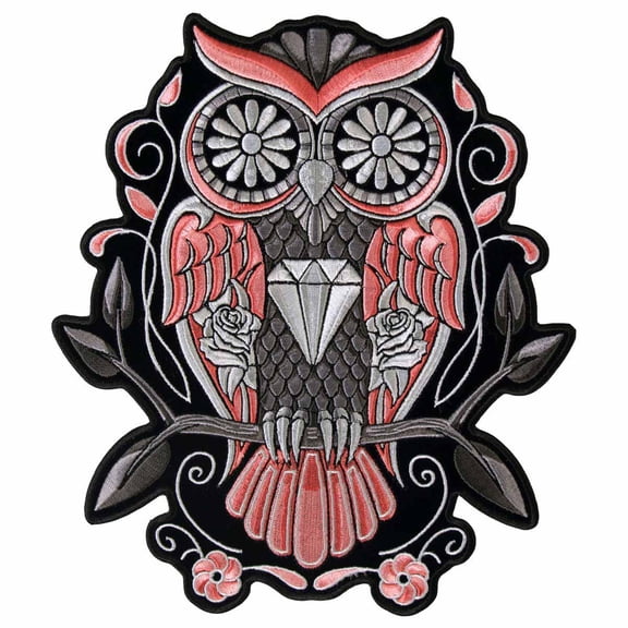 Hot Leathers PPA6697 8 x 9 in. Sugar Owl Patch - Multi Color