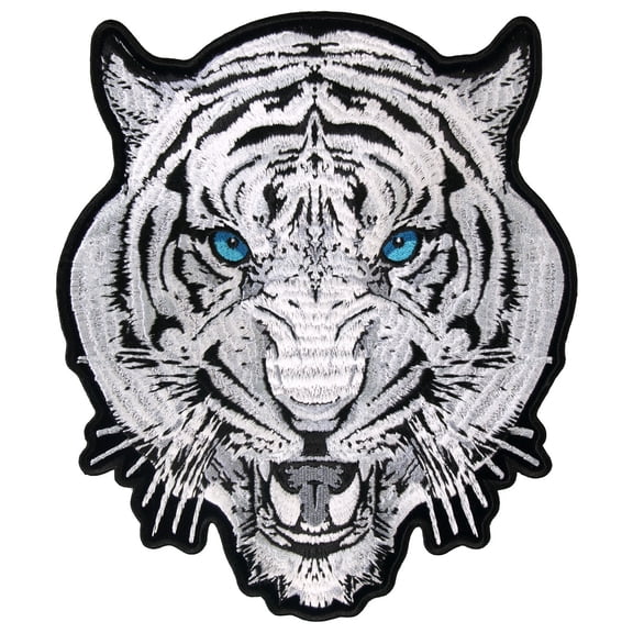 Hot Leathers PPA6917 White Tiger 8" x 9" Patch 8X9