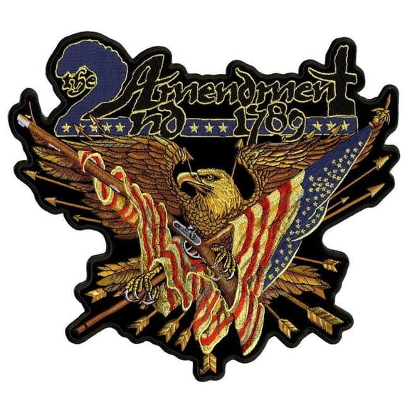 Hot Leathers PPA7099 11 x 10 in. Shall Not Infringe Biker Patch - Multi Color