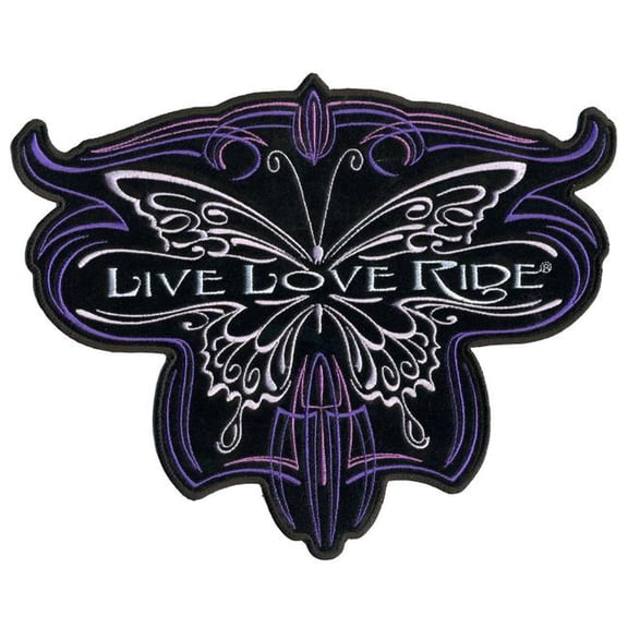 Hot Leathers PPA7108 10 x 8 in. Metallic Butterfly Patch - Multi Color