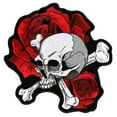 thumbnail image 1 of Hot Leathers PPA7600 Skull and Roses 4" x 4.5" Patch 4X4.5, 1 of 3