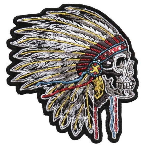 Hot Leathers PPA7690 4 x 4 in. Side Headdress Patch - Multi Color