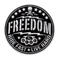 thumbnail image 1 of Hot Leathers PPA8790 Freedom Ride Fast Live Hard 4"x 4" Patch 4X4, 1 of 3
