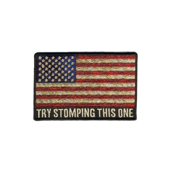Hot Leathers PPA8880 Try Stomping This One 4"x3" Patch 4X3