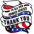 thumbnail image 1 of Hot Leathers PPA9120 4 x 4 in. To All Our Armed Forces Patch - Multi Color, 1 of 3