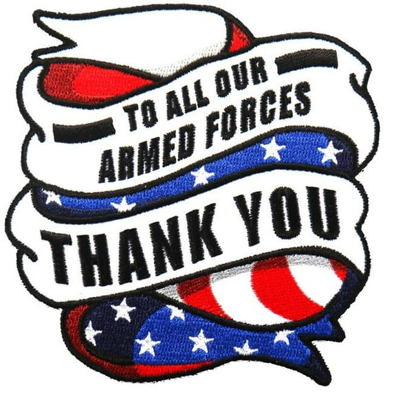 Hot Leathers PPA9120 4 x 4 in. To All Our Armed Forces Patch - Multi Color