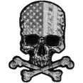 thumbnail image 1 of Hot Leathers PPA9450 Flag Skull 3" x 4" Patch 3X4, 1 of 3