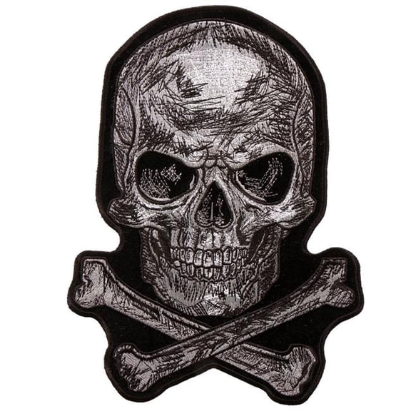 Hot Leathers PPA9697 7 x 10 in. Scratch Skull Patch - Multi Color