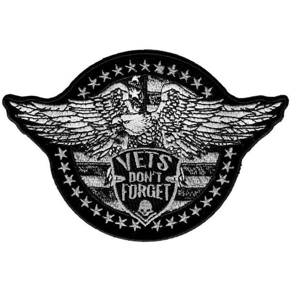 Hot Leathers PPA9793 Vets Don't Forget Eagle 5" x 3" Patch 5 Width x 3 Height Inches