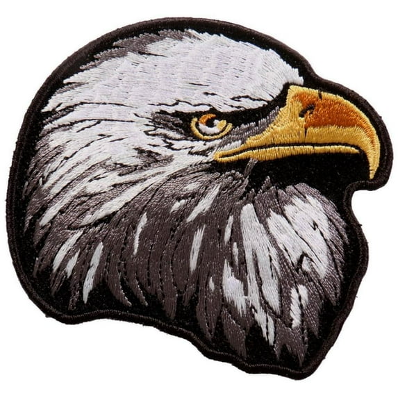 Hot Leathers PPA9810 Eagle Head 3"x3" Patch 3 Width x 3 Height Inches