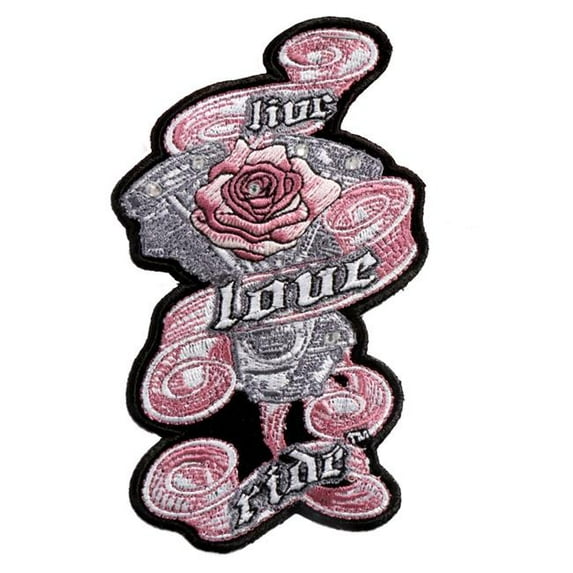 Hot Leathers PPC3140 3 x 5 in. Live Love Ride Patch