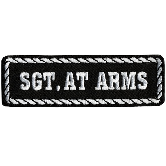 Hot Leathers PPD1005 Sgt. At Arms 4" x 1" Patch 4X1