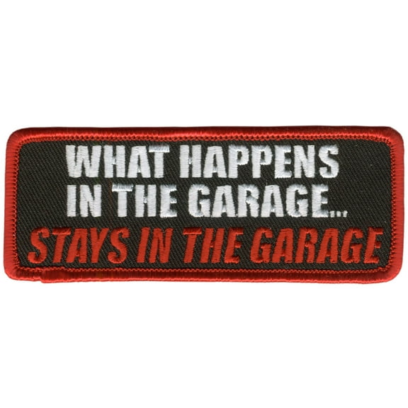 Hot Leathers PPL9205  In The Garage 4" x 2" Patch 4X2