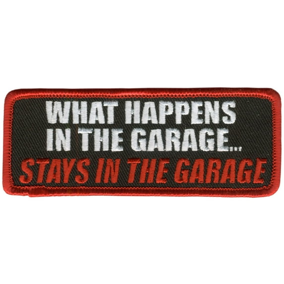 Hot Leathers PPL9205 In The Garage 4" x 2" Patch 4X2