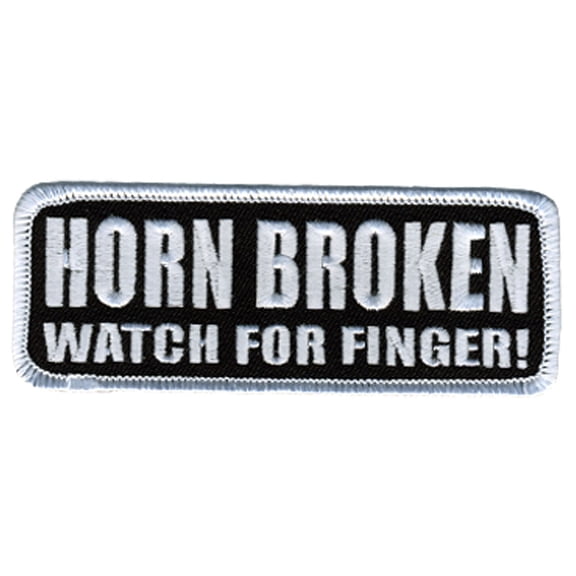 Hot Leathers PPL9246  Horn Broken 4" x 2" Patch 4X2