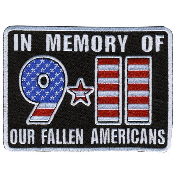 Hot Leathers PPL9314 9-11 In Memory 4" x 3" Patch 4 Width x 3 Height Inches