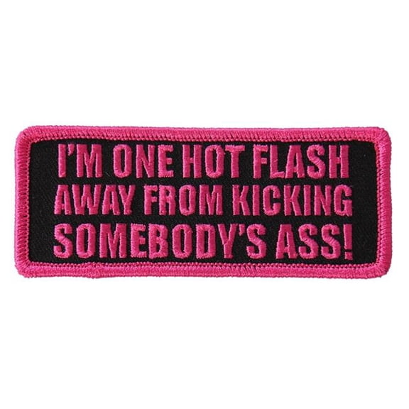 Hot Leathers PPL9557 4 x 2 in. Im One Hot Flash Away Patch - Multi Color