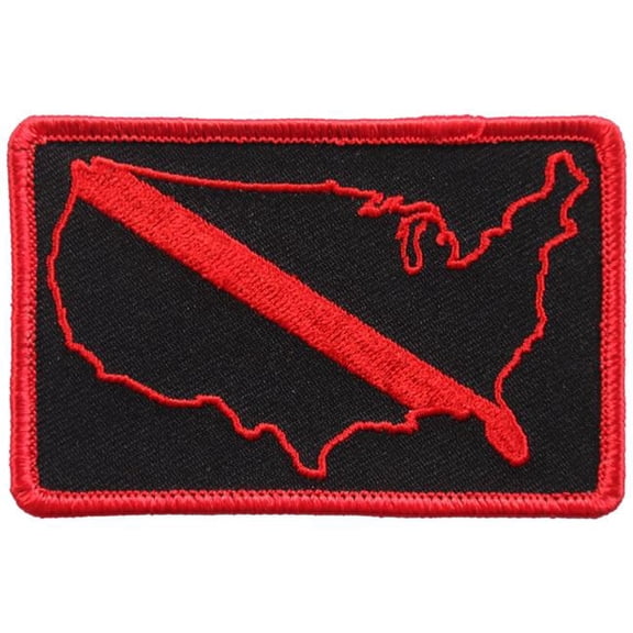 Hot Leathers PPL9624 3 x 2 in. USA Fallen Firefighter Patch - Multi Color