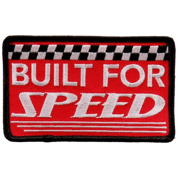 Hot Leathers PPL9674 Built for Speed 4"x3" Patch 4X3