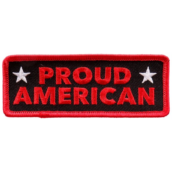 Hot Leathers PPL9692 Proud American 4"x2" Patch 4 Width x 2 Height Inches