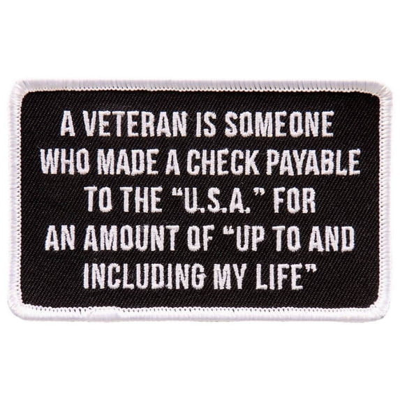 Hot Leathers PPL9717 Veteran 4"x3" Patch 4X3