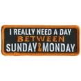 thumbnail image 1 of Hot Leathers PPL9795 4 x 2 in. Between Sunday & Monday Patch - Multi Color, 1 of 1