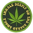 thumbnail image 1 of Hot Leathers PPL9837 Inhale Deeply 3"x 3" Patch 3X3, 1 of 1