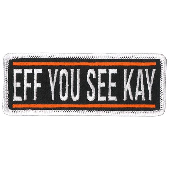 Hot Leathers PPL9854 4 x 2 in. EFF You Patch - Multi Color