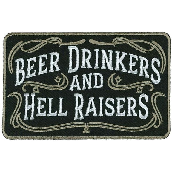 Hot Leathers PPL9937 4 x 2.5 in. Beer Drinkers & Hell Raisers Patch - Multi Color