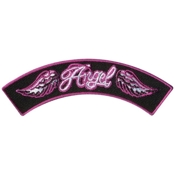 Hot Leathers PPM4110 4 x 1 in. Angel Top Rocker Patch - Multi Color