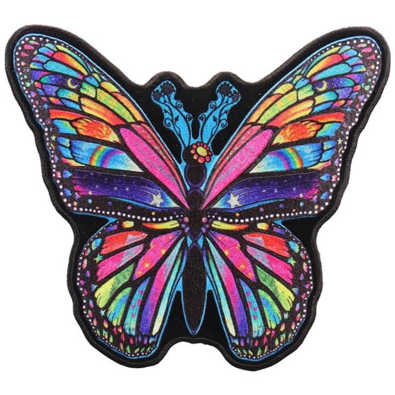 Hot Leathers PPQ1139 6 x 8 in. Rainbow Butterfly Patch - Multi Color