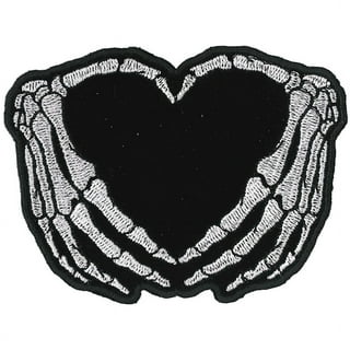YUEHAO DIY Knitting DIY 8 Pieces Iron on Heart Shape Patches Embroidered  Repair Patches Iron love patch Red 