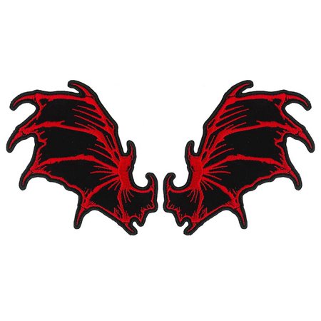 Hot Leathers PPQ1435 Dragon Wings 4" Patch 4X3