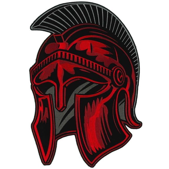 Hot Leathers PPQ2129 8 x 12 in. Roman Soldier Helmet Patch - Multi Color