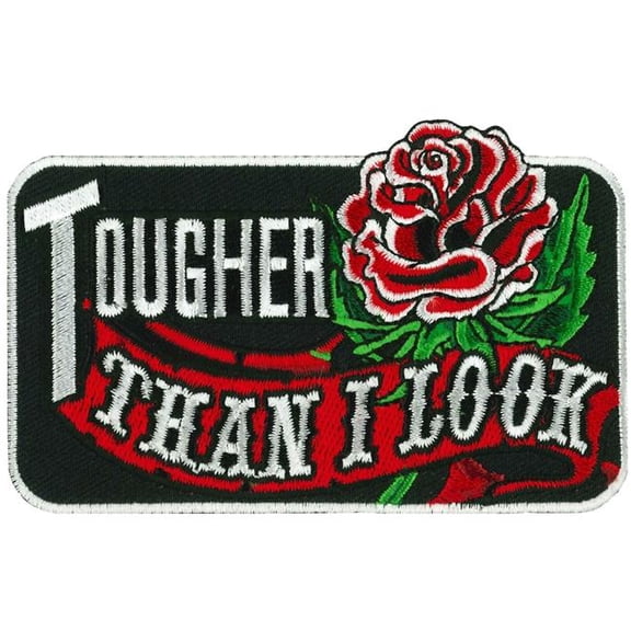 Hot Leathers PPW1007 4 x 3 in. Tougher Than I Look Patch - Multi Color