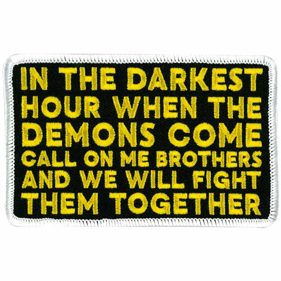 Hot Leathers PPW1011 4 x 3 in. Darkest Hour Patch - Multi Color